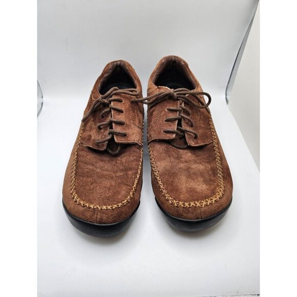 Men's Wolverine iCS Weston Lace-Up Shoes Leather Brown Size 9.5M W05557‎ - Picture 1 of 6
